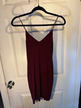 Bozzolo Burgundy Ribbed Top